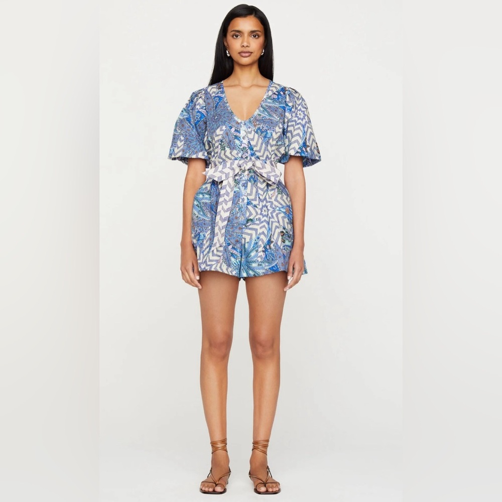 NWT Marie Oliver Devin Romper in Anise Breeze, Size 10.